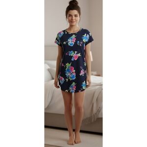 Lauren Ralph Lauren Navy Floral Sleep shirt Size M